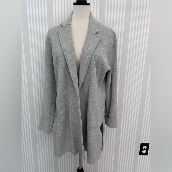 J.Crew 365 Sophie in Heather Gray Open-Front Sweater Blazer Cardigan Size Small - Picture 1 of 7